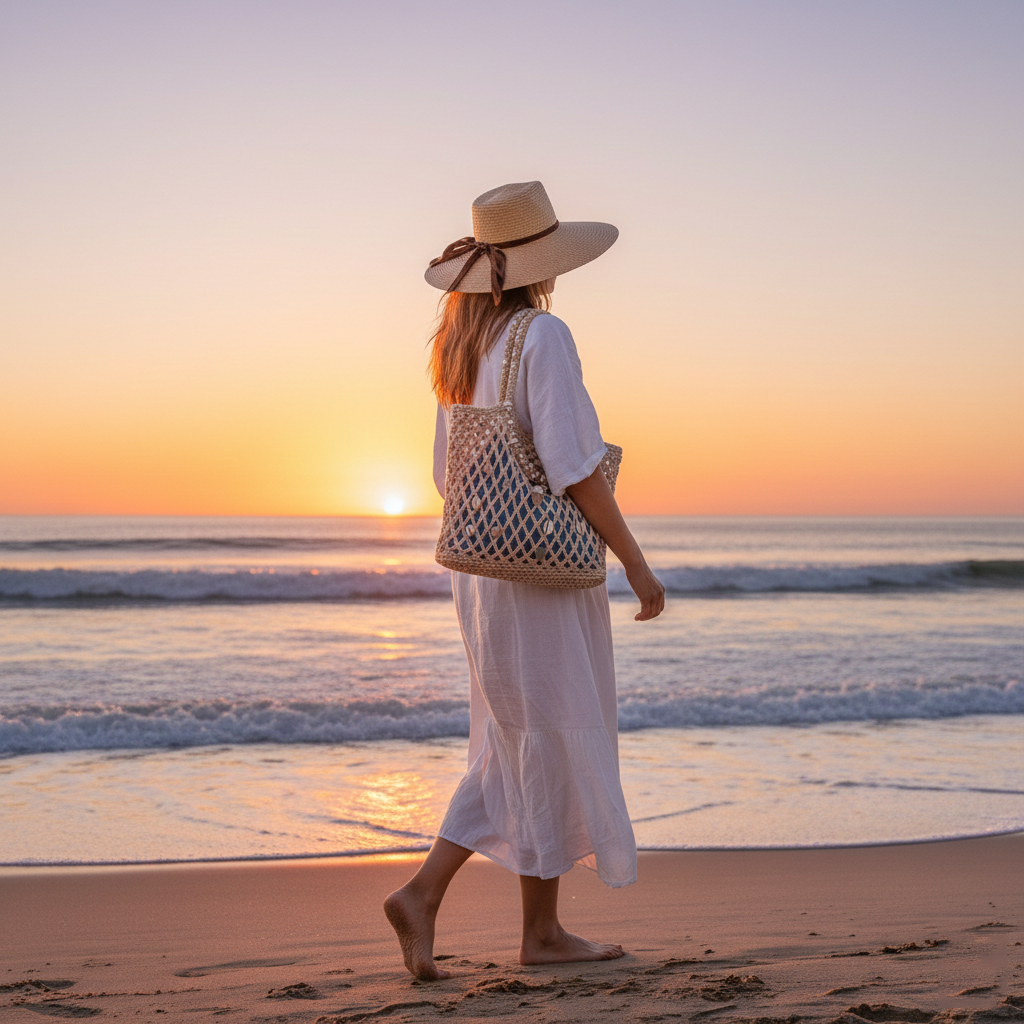 【Laguna Series】Handcrafted Woven Shell Bag - Dreamcatcher Wave Limited Edition