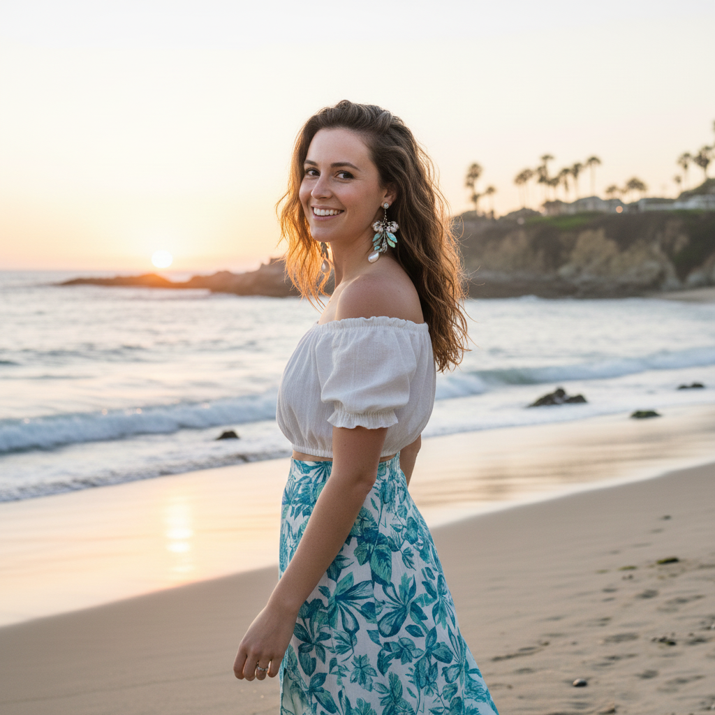 【Laguna Coast】Handcrafted Abalone & Pearl Dangle Earrings