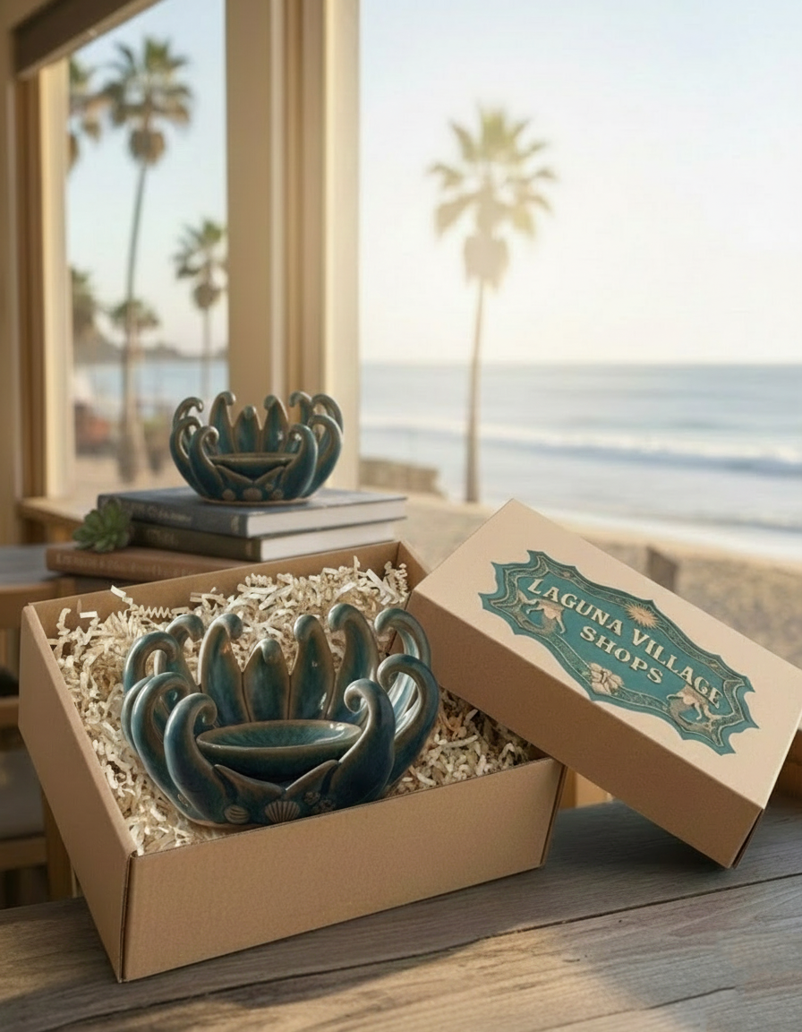 The Tidal Bloom Incense Holder | Handcrafted Ceramic Sea Anemone Candle/Incense Base