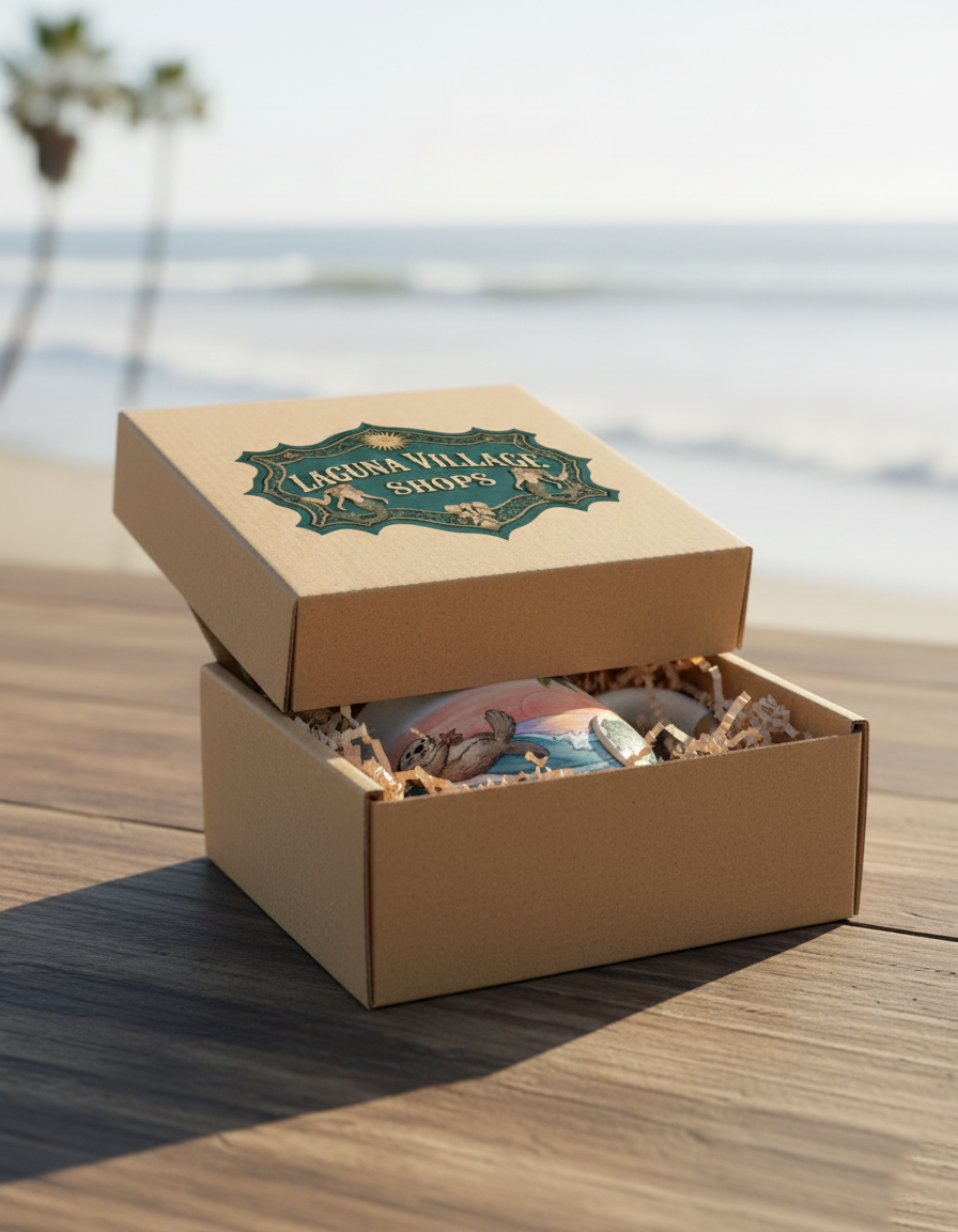 🌊 Slow Tide Mug: Hand-Painted Sea Otter & Wave Ceramic Mug | Laguna Village Artisan Exclusive